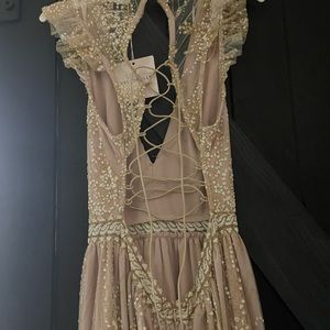 Hello molly gold on the ceiling maxi dress